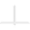 Ekena Millwork Eugene Architectural Grade PVC Gable Bracket, 72"W x 45"H x 4"D x 4"F, 15/12 Pitch GBP072X45X0404EUG00 - alternate 4